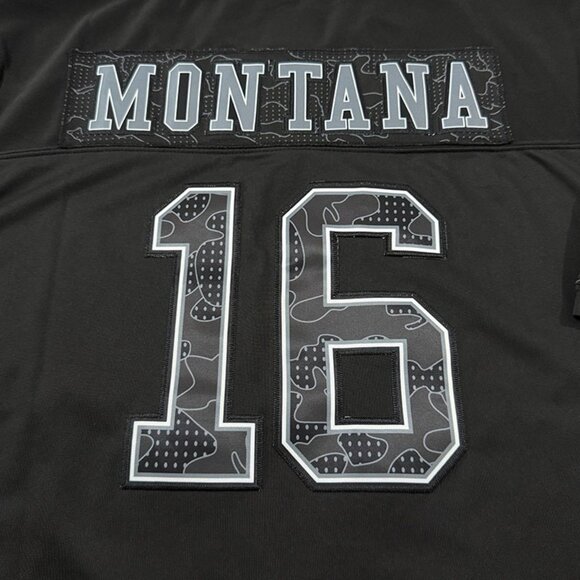 Nfl Black Jersey #16 Montana - Picture 4 of 6